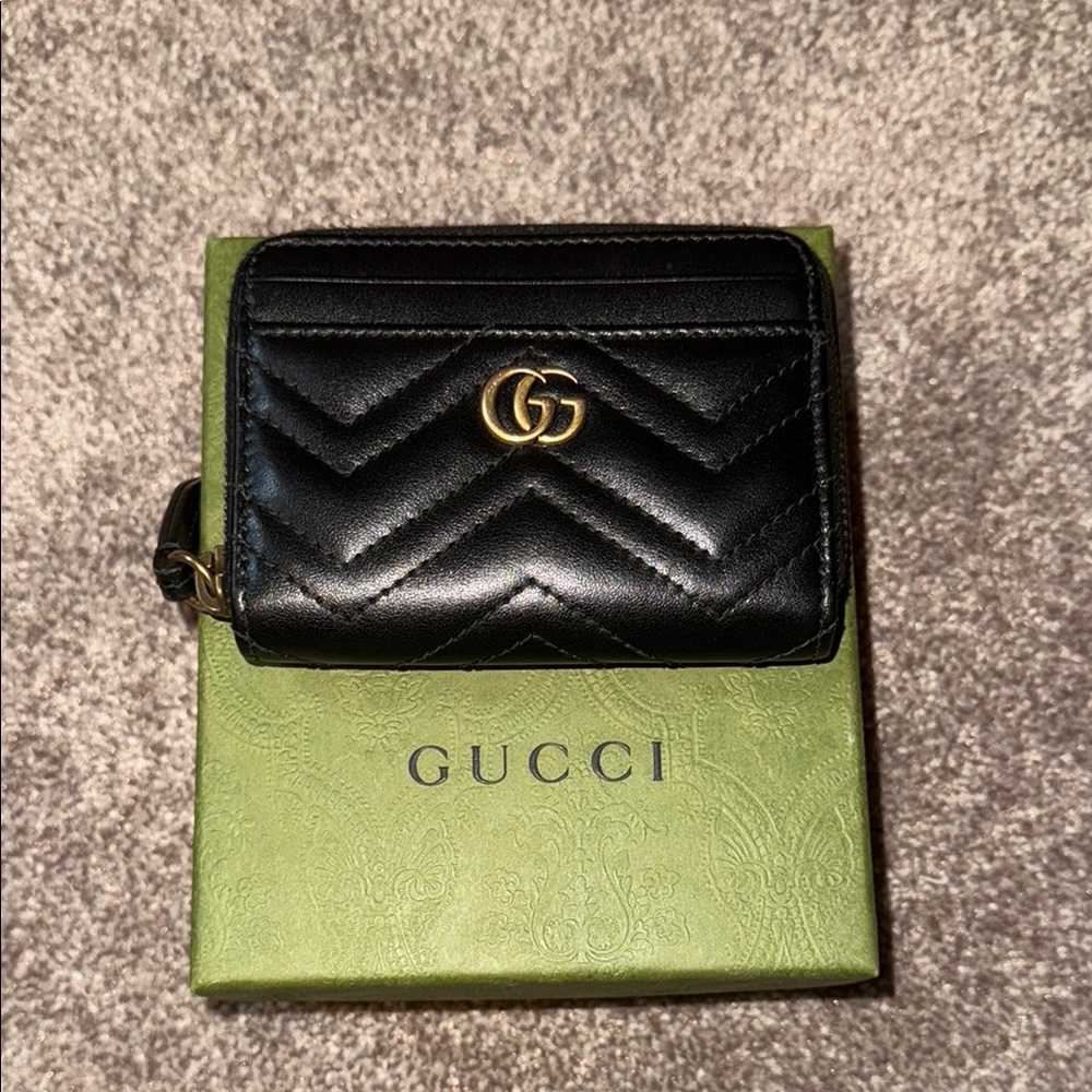 Gucci Black Leather Card Holder